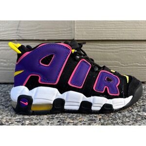 Nike Air More Uptempo 96 Black Court Purple DZ5278-001 Women's 6.5/ 5Y
